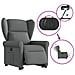 Poltrona Alzapersona Reclinabile Elettrica Grigio Scuro Tessuto - Foto miniatura 8