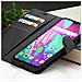 Custodia A Portafoglio Per Samsung A40 Con Supporto E Linguetta Magnetica, Nero - Foto miniatura 4
