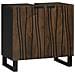 Set di mobili per il bagno 3 pcs Marrone noce 38 x 33 x 160 cm - Foto miniatura 5
