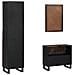 Set di mobili per il bagno 3 pcs Marrone noce 38 x 33 x 160 cm - Foto miniatura 7