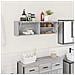Mobile da Bagno Grigio Sonoma 100x25x30 cm in Truciolato - Foto miniatura 2
