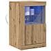 Mobile laterale rovere artigianale 41 x 37 x 67 cm - Foto miniatura 3