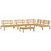 Set Divano Pallet da Giardino 5 pz in Legno Massello di Acacia - Foto miniatura 1