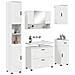 Set di mobili per il bagno 5 pcs Bianco lucido 30 x 35 x 192 cm - Foto miniatura 3