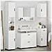 Set di mobili per il bagno 5 pcs Bianco lucido 30 x 35 x 192 cm - Foto miniatura 4