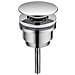 Scarico Per Lavabo In Ottone - Scarico Pop-up A Vite Con Ampio Coperchio Silver - Foto miniatura 1