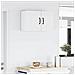 Pensile cucina 2 pcs Bianco 30 x 31 x 40 cm Legno multistrato - Foto miniatura 4