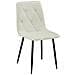 Sedia imbottita TYRA - Beige elegante per soggiorno, cucina x2 - Foto miniatura 2