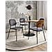 Set Di 4 Sedie Da Pranzo Riley Tessuto Grigio - Foto miniatura 1