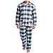 Pigiama Da Uomo In Cotone Con Camicia A Maniche Lunghe Klp7 - Foto miniatura 1