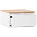 Set Di 2 Comodini Sospes Desi 1 Cassetti Colore Bianco /rovere - Foto miniatura 2