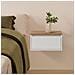 Set Di 2 Comodini Sospes Desi 1 Cassetti Colore Bianco /rovere - Foto miniatura 5