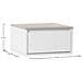Set Di 2 Comodini Sospes Desi 1 Cassetti Colore Bianco /rovere - Foto miniatura 7