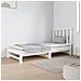 Dormeuse Estraibile Bianca 2x (90x190) cm Legno Massello di Pino - Foto miniatura 2