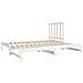 Dormeuse Estraibile Bianca 2x (90x190) cm Legno Massello di Pino - Foto miniatura 5