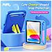 Cover per iPad 10.9 (2022) - Blu, Antiurto, Con Soporte - Foto miniatura 3