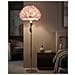 Lampada Da Terra Slim Rosa Con Piume Rosa E Stelo Oro Scultoree - Foto miniatura 6