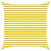 Vela da ombra solare Giallo e Bianco 3 x 3 m - Foto miniatura 1