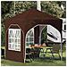 Tenda per feste a pop-up 192 x 192 x 245 cm Marrone - Foto miniatura 2