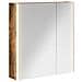 Mobiletto per specchio da bagno Rovere fumé 63,5 x 15,5 x 70 cm - Foto miniatura 1