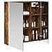 Mobiletto per specchio da bagno Rovere fumé 63,5 x 15,5 x 70 cm - Foto miniatura 3
