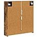 Mobiletto per specchio da bagno Rovere fumé 63,5 x 15,5 x 70 cm - Foto miniatura 9