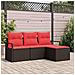Set di divani 4 pcs Marrone polyrattan - Foto miniatura 2