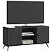Mobile TV Nero 102 x 34,5 x 50 cm Legno ingegnerizzato - Foto miniatura 2
