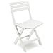 4 Sedie in polipropilene, pieghevole, colore bianco cm 44x41xH 78 - Foto miniatura 1