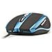 Mouse Ottico Usb 800-1600dpi 6 Tasti + Rotella Rivestimento In Gomma Colore Nero Blu - Foto miniatura 5