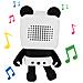 Stereo Bluetooth Dancing Panda Senza Fili Microfono Kit Mani Libere Musica - Mob - Foto miniatura 2