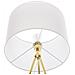 Lampada Da Pavimento Moderna Color Oro E Bianco Vistula - Foto miniatura 17