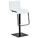 Sgabello Bar Limon in Similpelle E Metallo I Sgabello Bancone Imbottito Regolabile 55-78 CM Bianco Metallo Nero Opaco - Foto miniatura 1