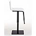 Sgabello Bar Limon in Similpelle E Metallo I Sgabello Bancone Imbottito Regolabile 55-78 CM Bianco Metallo Nero Opaco - Foto miniatura 3