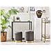 Set Di 2 Pouf Portaoggetti Grigio Miramar - Foto miniatura 11