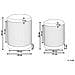 Set Di 2 Pouf Portaoggetti Grigio Miramar - Foto miniatura 5