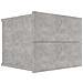 Comodino Grigio Cemento 40x30x30 cm in Legno Multistrato - Foto miniatura 2