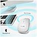 Mouse Wireless Professionale, Mouse A Due Modalità Ergonomico Bluetooth 5.0, Anti Interferenza 1600dpi, Ricaricabile Senza Fili, Design Mozzafiato (silver)  - Foto miniatura 4