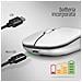 Mouse Wireless Professionale, Mouse A Due Modalità Ergonomico Bluetooth 5.0, Anti Interferenza 1600dpi, Ricaricabile Senza Fili, Design Mozzafiato (silver)  - Foto miniatura 5