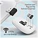 Mouse Wireless Professionale, Mouse A Due Modalità Ergonomico Bluetooth 5.0, Anti Interferenza 1600dpi, Ricaricabile Senza Fili, Design Mozzafiato (silver)  - Foto miniatura 6