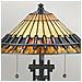 Lampada Da Scrivania Tiffany A 2 Luci Vintage Bronzo, E27 - Foto miniatura 4