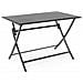 Tavolo Per Esterno In Alluminio Antracite Elin 110x70x H71 Cm - Foto miniatura 1