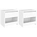 Comodini 2 pz Bianco 40x30x39 cm in Legno Ingegnerizzato - Foto miniatura 1