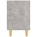 Comodini Gambe In Legno Massello Grigio Cemento 2 Pz 40x35x50cm - Foto miniatura 6