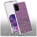 Custodia Compatibile Con Samsung Galaxy S20 Plus In Viola Con Glitter - Coperchio Protettivo In Silicone Tpu Flessibile Con Glitter Scintillanti - Foto miniatura 3