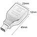 Adattatore Displayport F / mini Displayport M (thunderbolt) 4k Nero - Foto miniatura 2