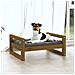 Cuccia Per Cani Miele 55,5x45,5x28 Cm Legno Massello Di Pino - Foto miniatura 2