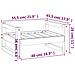 Cuccia Per Cani Miele 55,5x45,5x28 Cm Legno Massello Di Pino - Foto miniatura 3