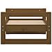 Cuccia Per Cani Miele 55,5x45,5x28 Cm Legno Massello Di Pino - Foto miniatura 4