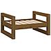 Cuccia Per Cani Miele 55,5x45,5x28 Cm Legno Massello Di Pino - Foto miniatura 1